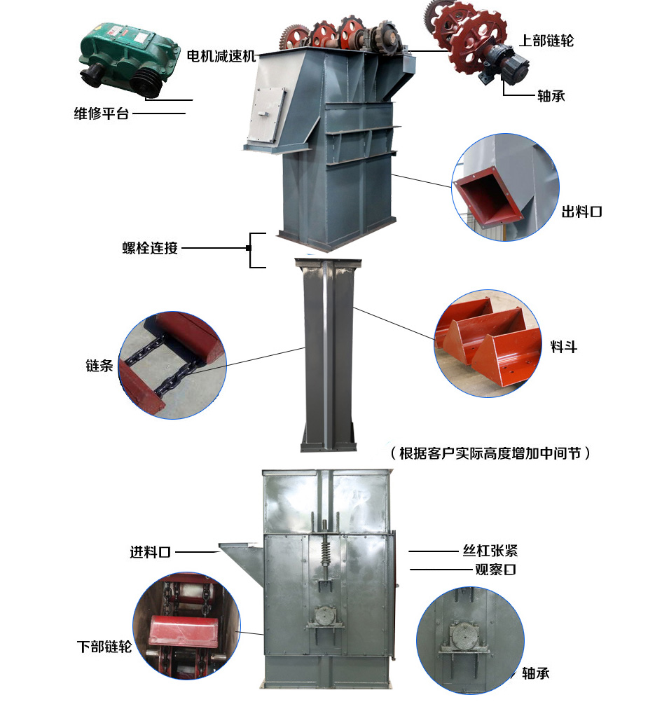 TH type bucket elevator